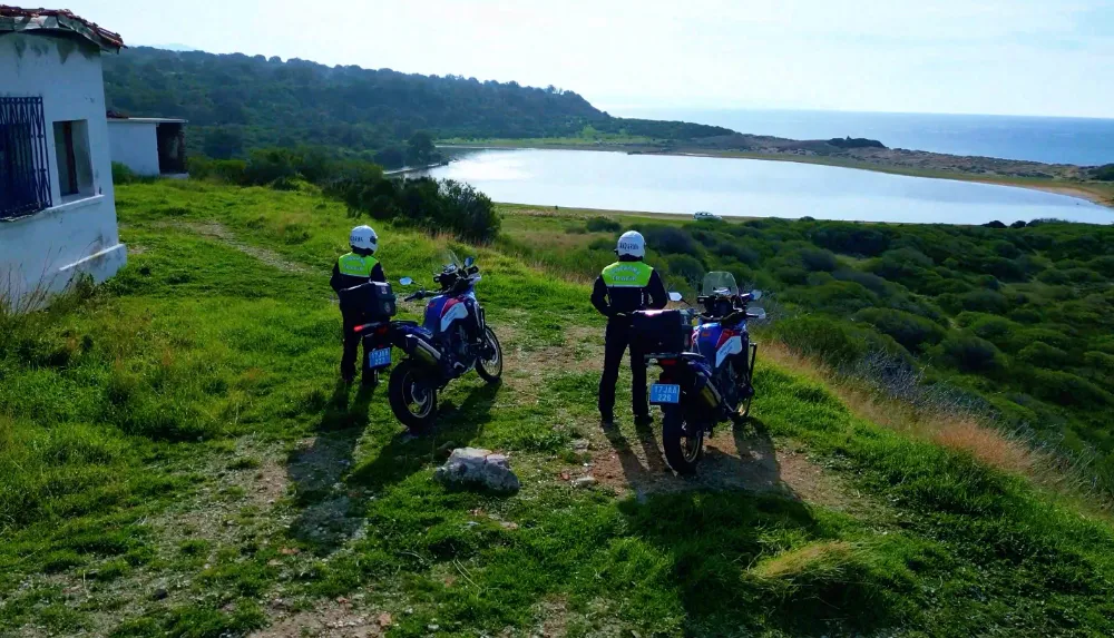 Çanakkale’deki pembe göl jandarmaya emanet