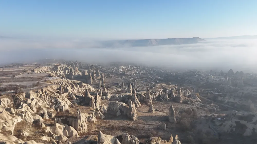 Kapadokya’yı Yoğun Sis Kapladı
