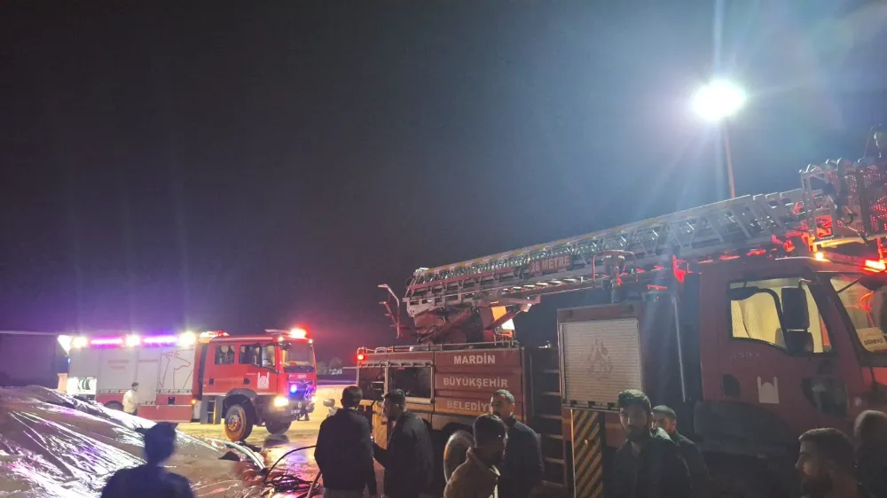 Mardin’de Mısır Kurutma Tesisinde Yangın Kontrol Altına Alındı