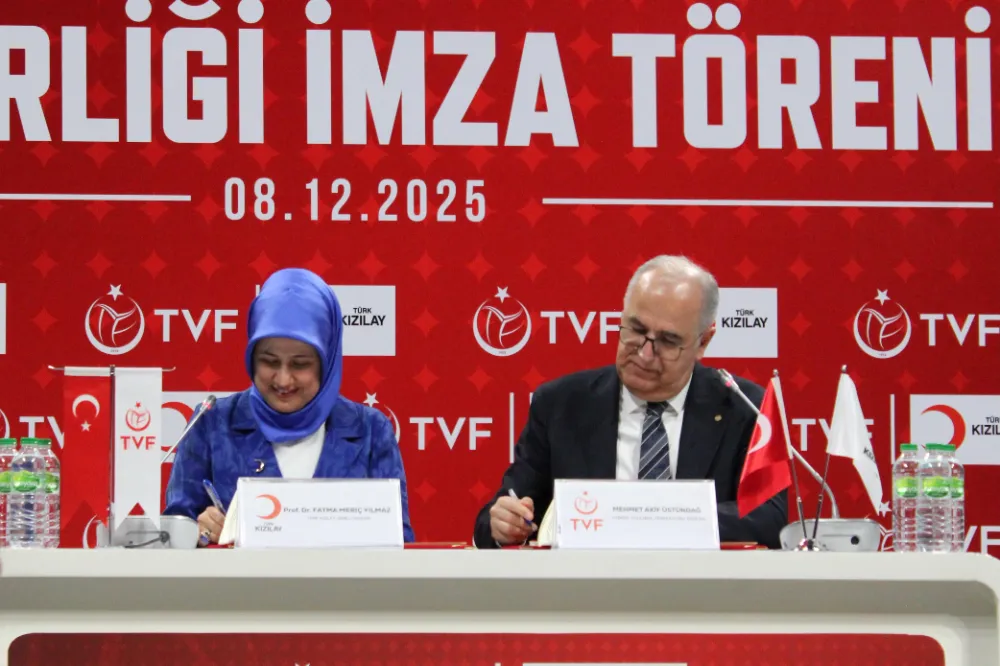Türk Kızılay ile Voleybol Federasyonu’ndan Gençlere “İyilik Paslaşması” Protokolü