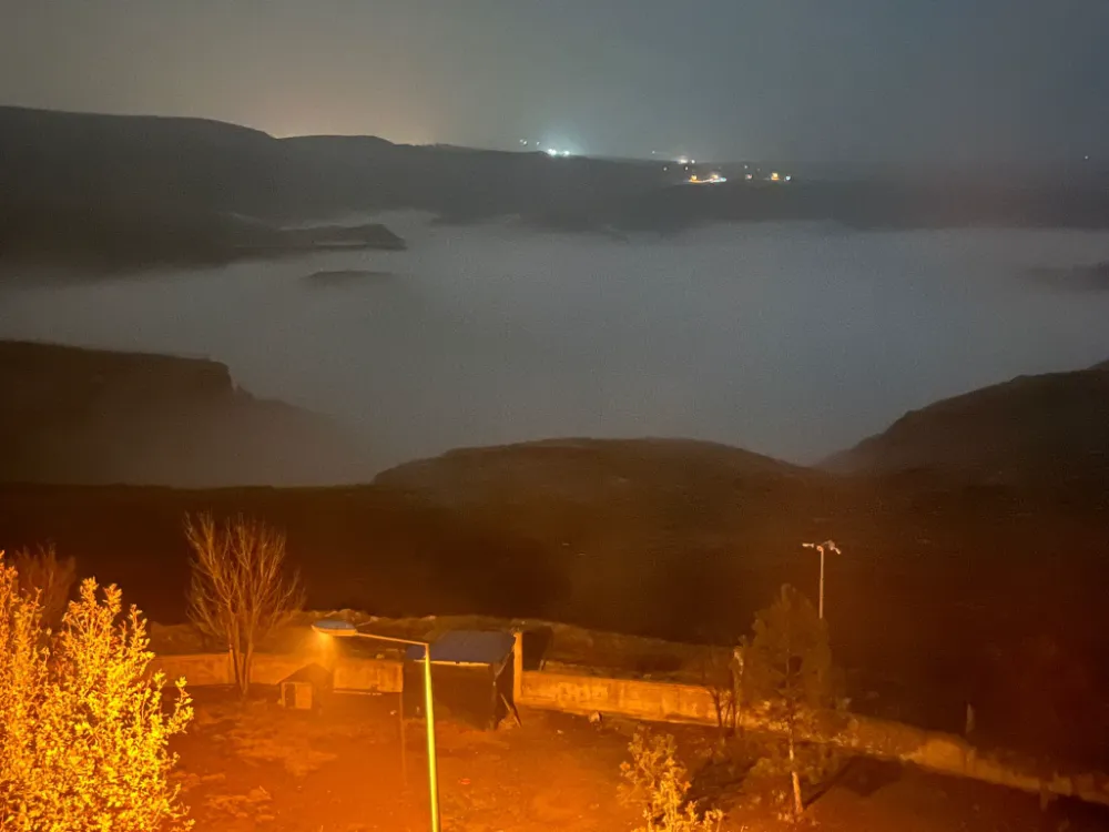 Batman’da Dicle Nehri Sisle Kaplandı