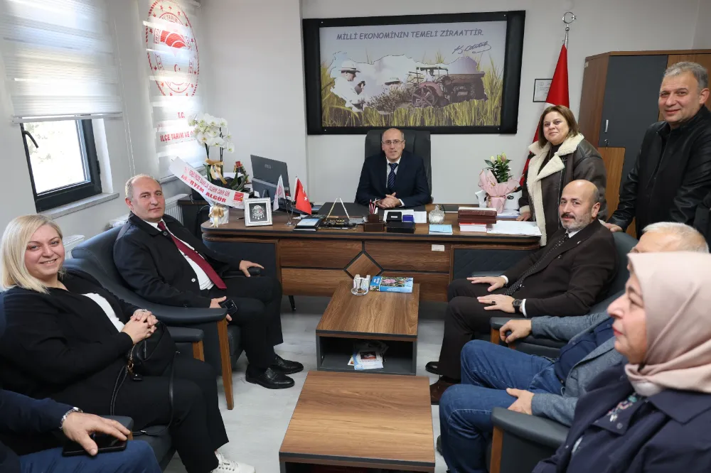 Başkan Ataselim’den Yeni İlçe Tarım ve Orman Müdürü Metin Algür’e Ziyaret