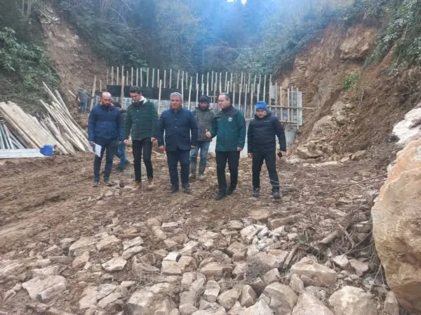 Trabzon DSİ 22. Bölge Müdürlüğü, Arsin İlçesi Yanbolu Vadisindeki Taşkın Kontrol İnşaatlarını İnceledi