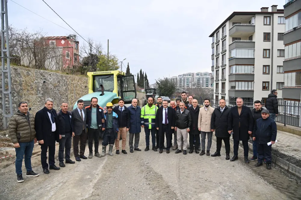 Trabzon Büyükşehir Belediye Başkanı Bahçecik Mahallesindeki Çalışmaları Yerinde İnceledi