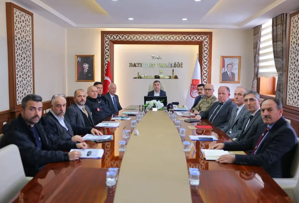 Bayburt Valiliğinden Yangın Güvenliği Değerlendirme Toplantısı