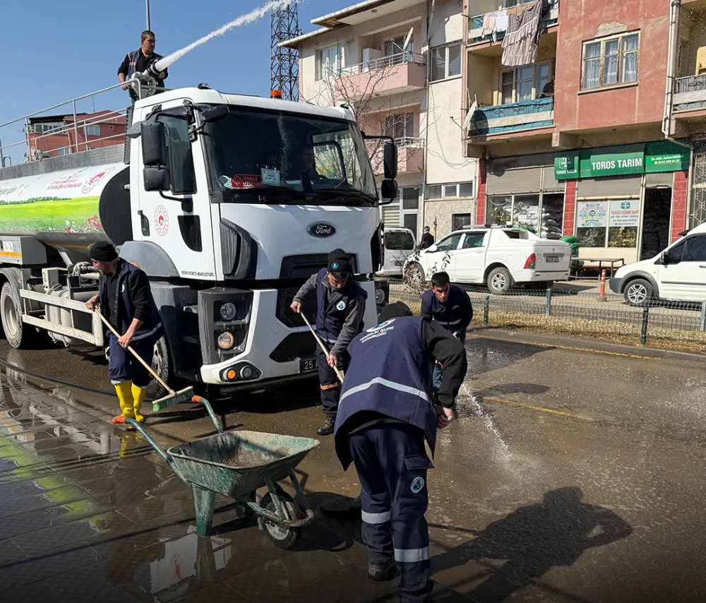 Oltu Belediyesi, Şehri Daha Temiz Hale Getiriyor