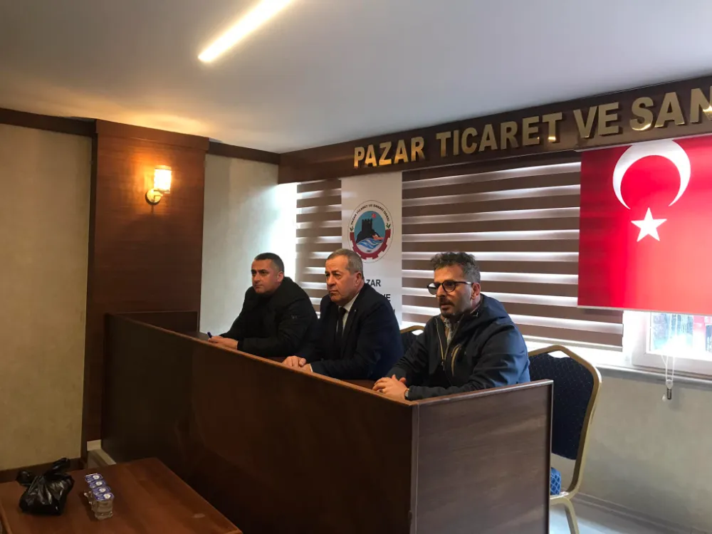 Pazar Ticaret ve Sanayi Odası’ndan Yeni Sanayi Sitesi İçin Esnaf Buluşması