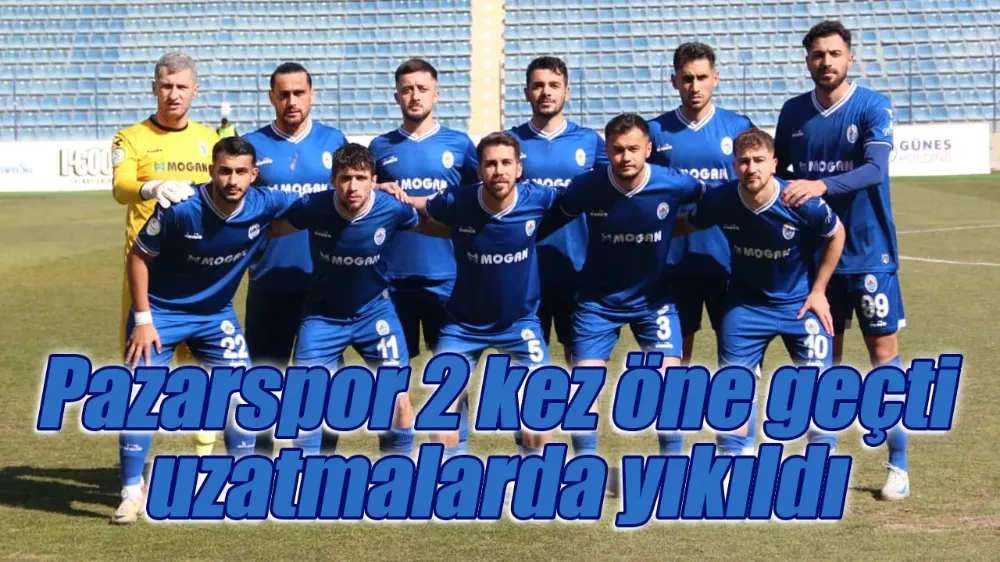 Pazarspor, Üstünlüğünü Koruyamadı: Çankaya FK Karşısında 4-3 Mağlup