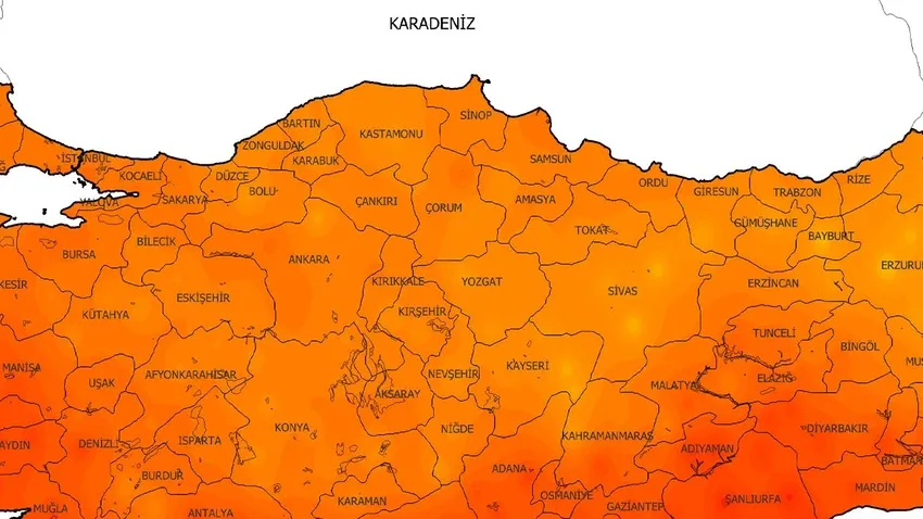 Rize, Samsun, Sinop, Tokat, Trabzon, Zonguldak