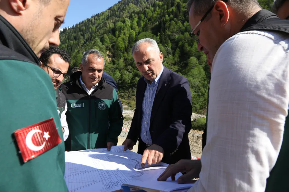 Rize Çağrankaya İçme Suyu Gölet Projesi’nde Çalışmalar Hız Kesmiyor
