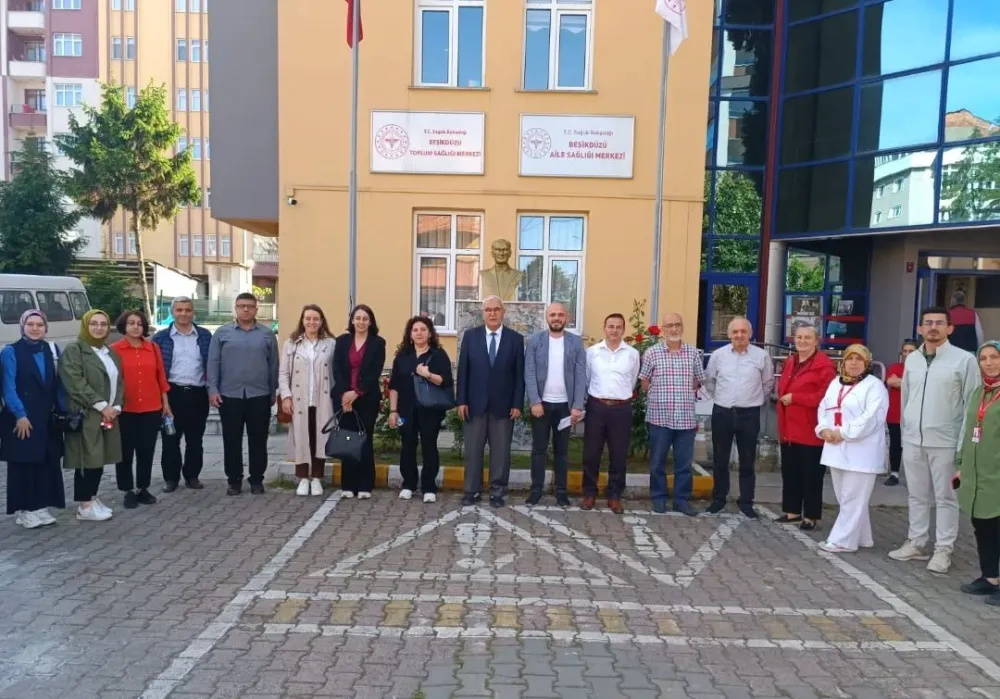 Trabzon İl Sağlık Müdürlüğü, Beşikdüzü ve Vakfıkebir İlçelerinde İzleme ve Değerlendirme Çalışması Yaptı