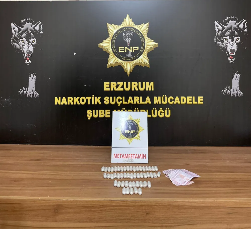 Erzurum’da Uyuşturucuya Geçit Yok 15 Kilo 245 Gram Metamfetamin Ele Geçirildi