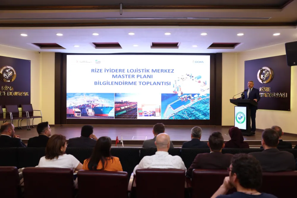 Rize İyidere Lojistik Merkez Master Planı Toplantısı Vali Baydaş’tan Kritik Altyapı Vurgusu