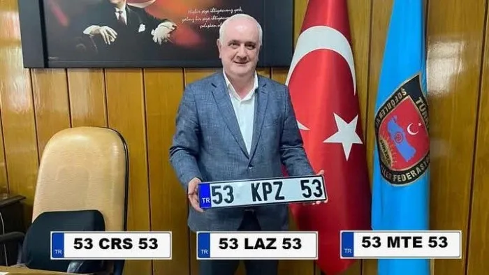 Rize’ye Özel Plaka Harf Grupları Kullanıma Sunuldu