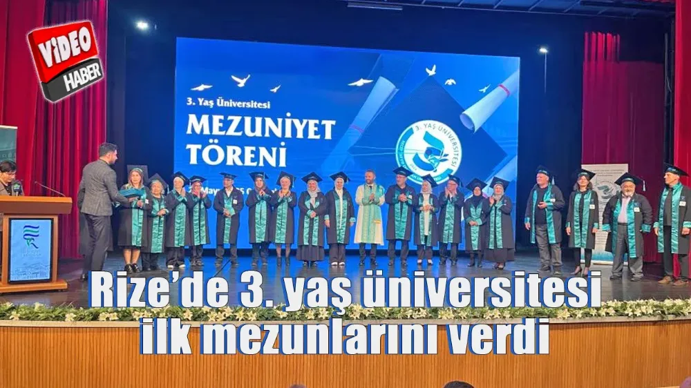 Rize’de 3. yaş üniversitesi ilk mezunlarını verdi