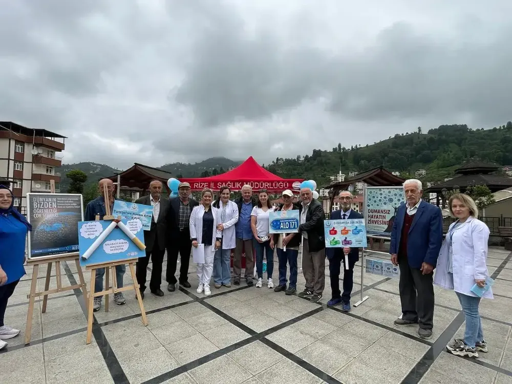 Rize’de Dünya Tütünsüz Günü ile Sağlıklı Yaşam Vurgusu