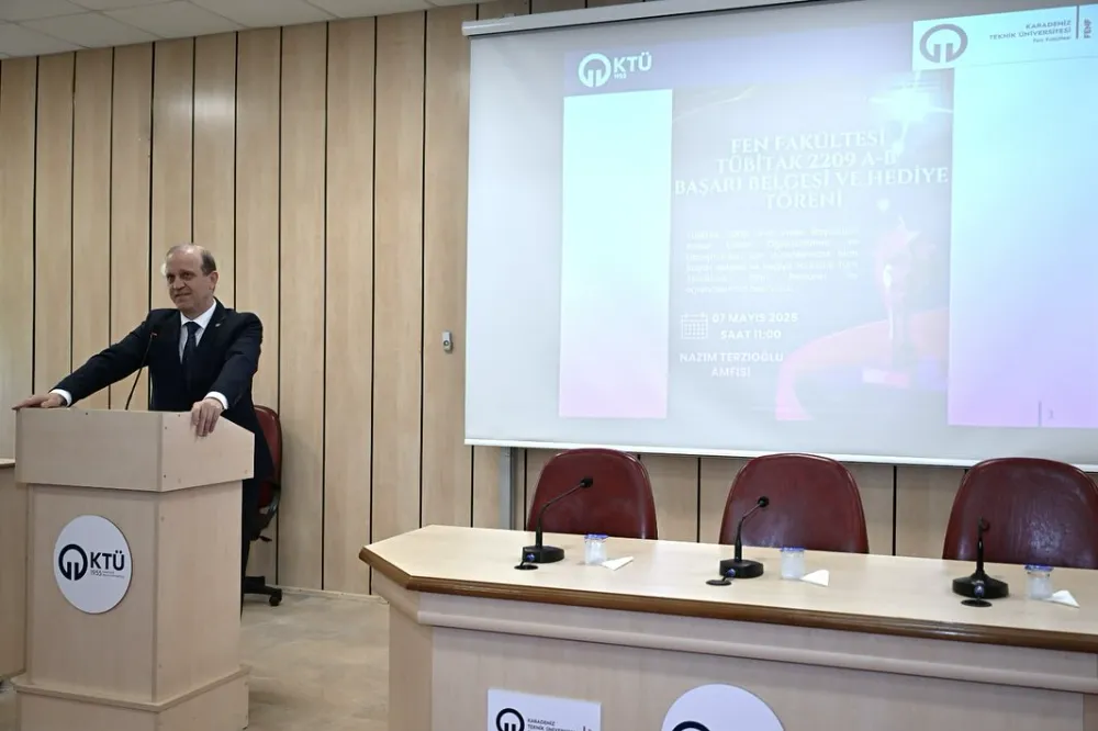 KTÜ’de TÜBİTAK 2209 A-B Projesi Başarılı Öğrencilerine Belge Töreni