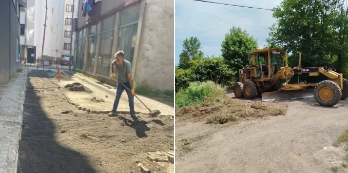 Beşikdüzü Belediyesi İlçe Genelinde Altyapı ve Yol Bakım Çalışmalarını Sürdürüyor