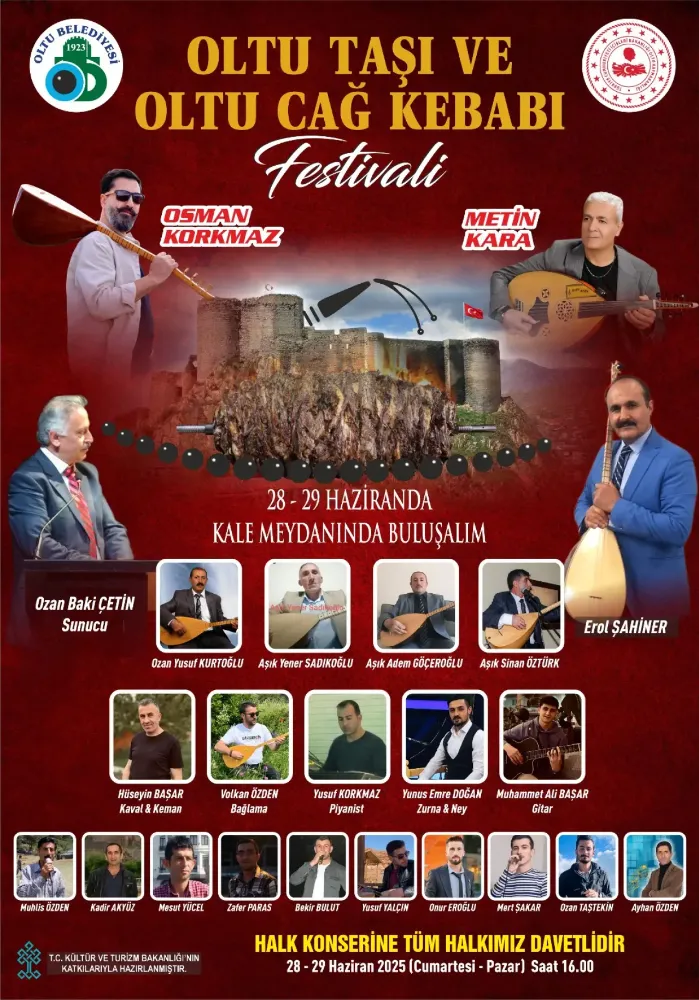 Erzurum’un Oltu’sunda Taş ve Kebabın Festival Coşkusu