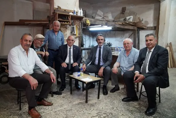Şener ve Kara’dan Ahilik Esnaf Beratı sahibi Yaşar Ercin’e ziyaret