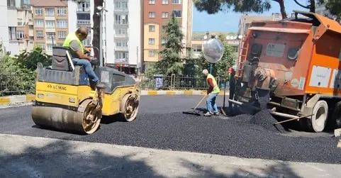 Trabzon Büyükşehir Belediyesi’nden Yol Yapım Çalışmaları Devam Ediyor