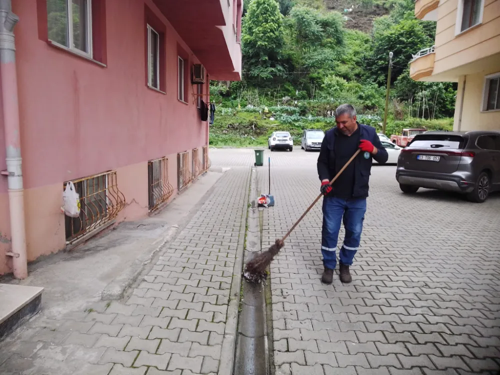 Çayeli Belediyesi Kurban Bayramı için temizlik seferberliği başlattı