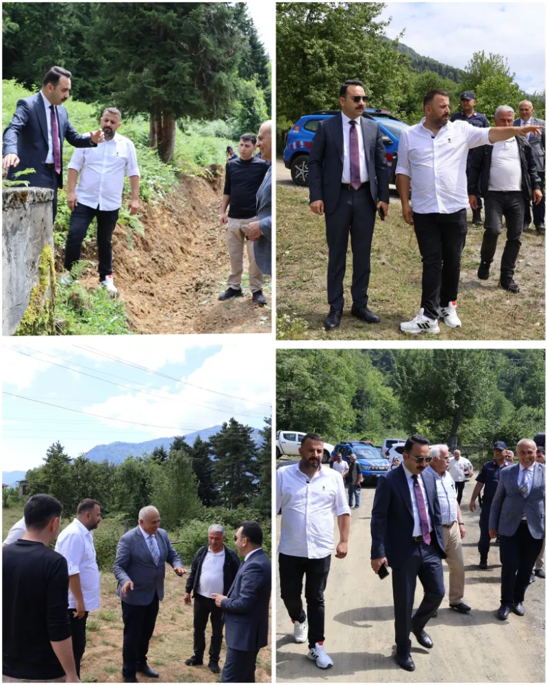 Murgul Kaymakamı Zafer Şahin Korucular Köyü’nü Ziyaret Etti