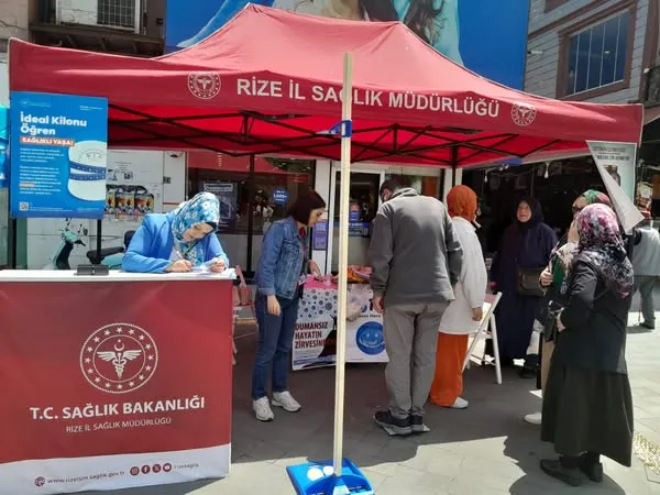 Rize’de “İdeal Kilonu Öğren, Sağlıklı Yaşa” Kampanyası Devam Ediyor