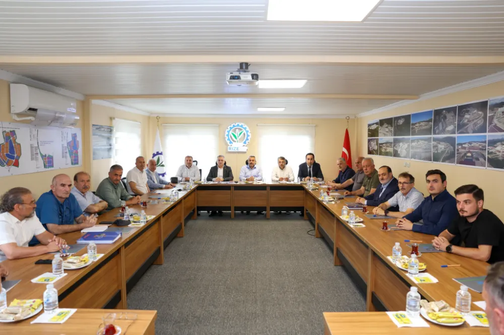 Rize OSB toplantısında sanayi potansiyeli artırma hedefi ele alındı