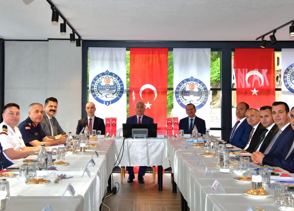 Çaykara’da İl Güvenlik ve Asayiş Koordinasyon Kurulu Toplantısı Yapıldı