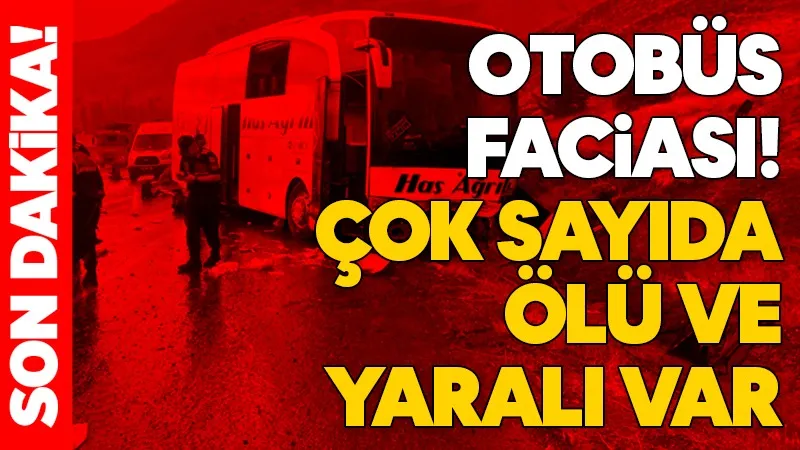 Yolcu otobüsü dağın yamacına çarptı: Ölü ve yaralılar var
