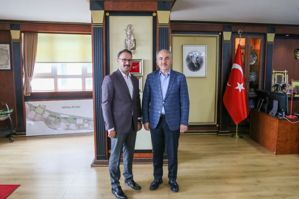 Trabzon Ağır Ceza Mahkemesi Başkanı Yasin Temel’den Rize Belediye Başkanı Metin’e Veda Ziyareti