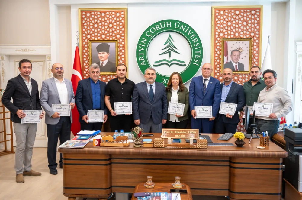 Artvin Çoruh Üniversitesi, uluslararası projelerle akademik başarıları kutladı