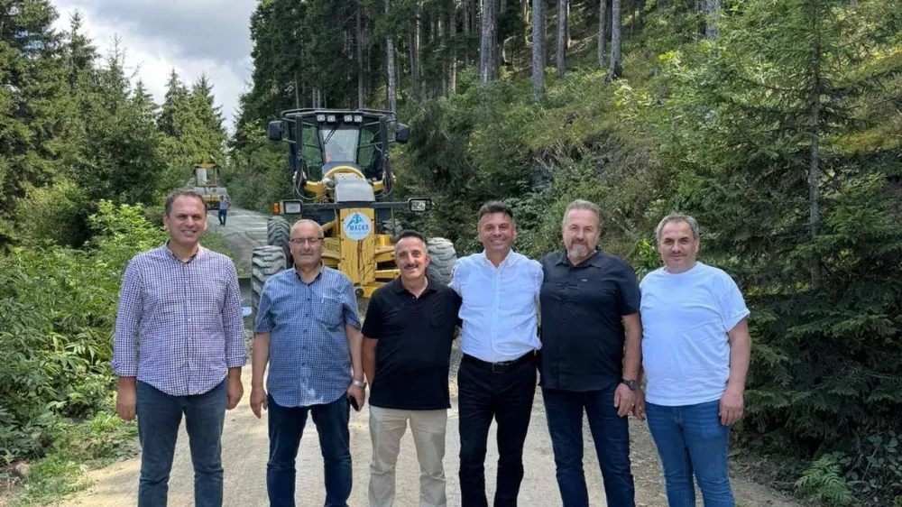 Maçka Belediyesi’nden Yılın İlk Beton Yol Çalışması Kirantaş’ta Başladı