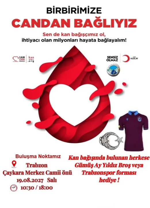 Çaykara Belediyesi’nden Kan Bağışı Kampanyası: “Kan Ver, Hayat Ver!”