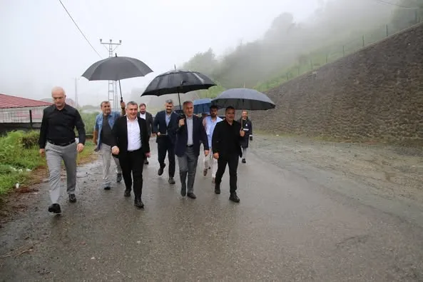 Rize Belediye Başkanı Rahmi Metin Ulaşım Yatırımlarını İnceledi