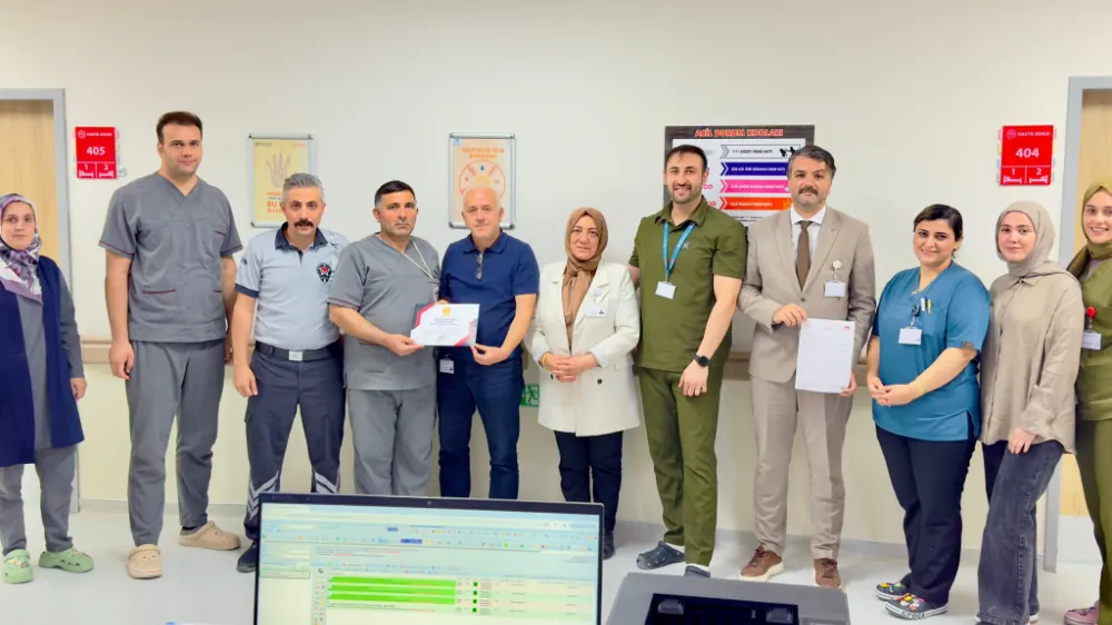 Bayburt Devlet Hastanesi’nden Sağlık Çalışanlarına Teşekkür Belgesi
