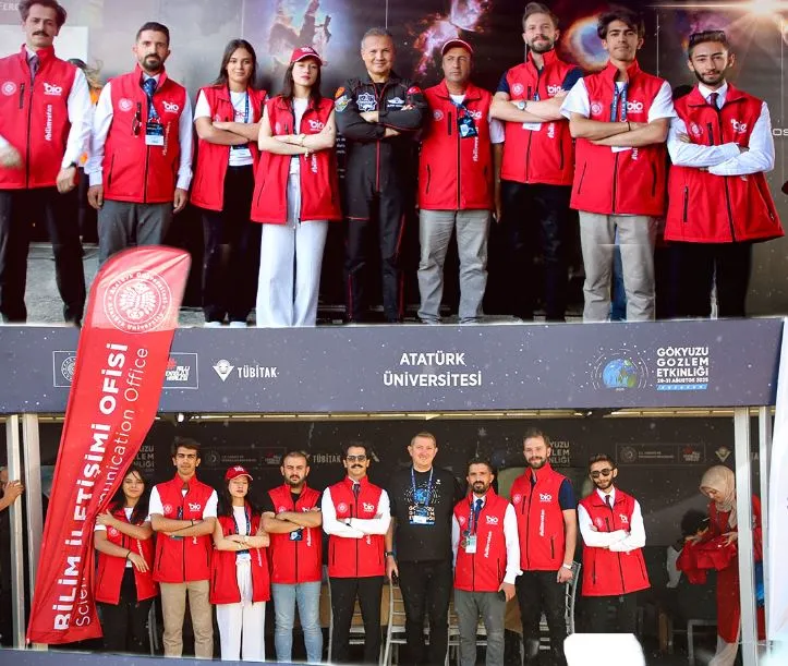 Atatürk Üniversitesi, TÜBİTAK Gökyüzü Gözlem Etkinliği’nde Bilimle Buluştu