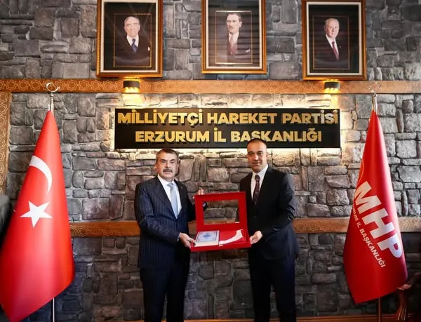 Milli Eğitim Bakanı Yusuf Tekin, Erzurum’da MHP İl Başkanını Ziyaret Etti