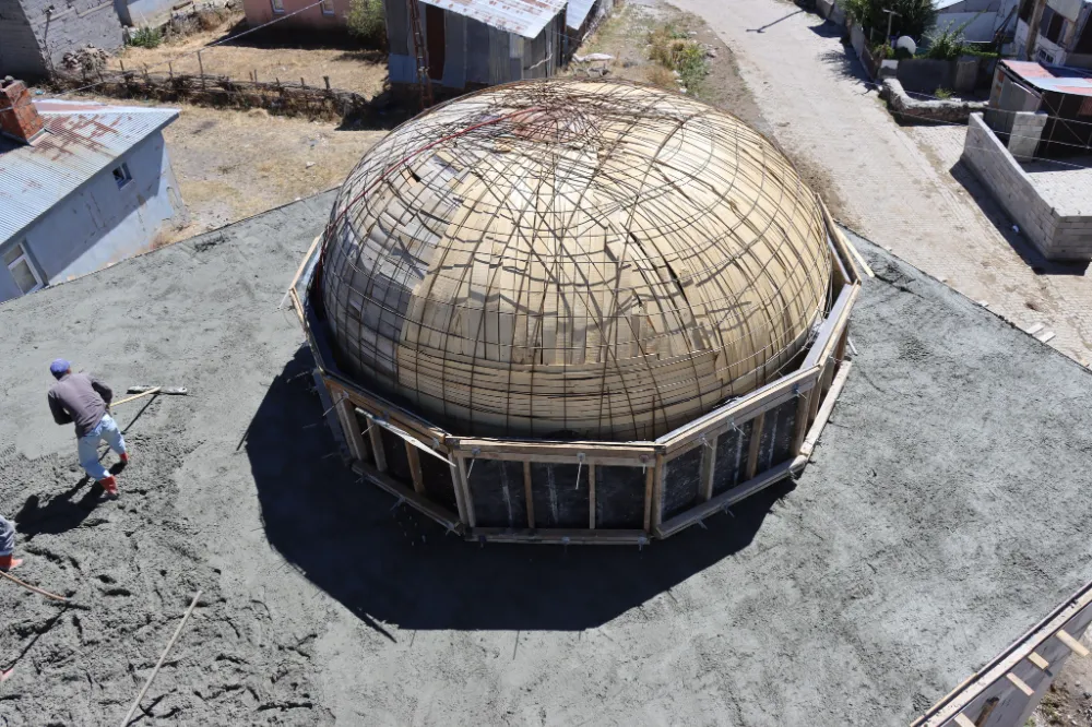 Değirmenli Mahallesi Camii İnşaatında Önemli Aşama Tamamlandı