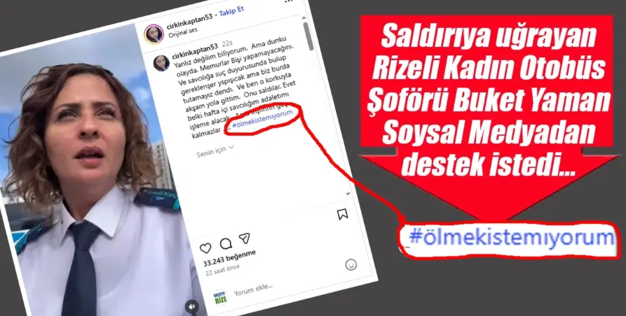 Saldırıya uğrayan Rizeli kadın kaptan sosyal medyadan destek istedi