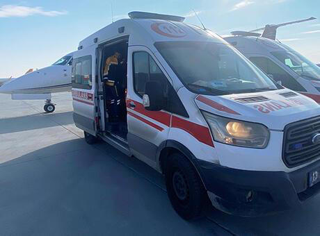 Ambulans uçak kalp yetmezliği olan Berivan için havalandı
