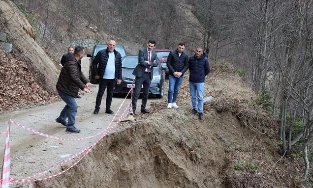 İkizdere Yerelma Köyünde Heyelan