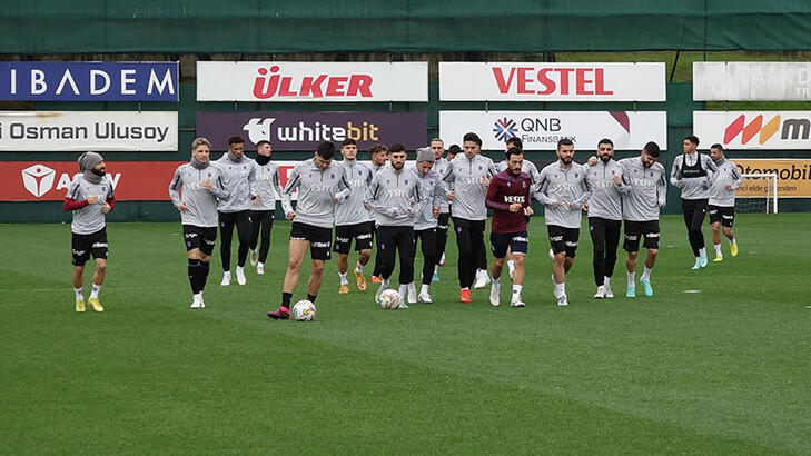 Trabzonspor, Beşiktaş maçının hazırlıklarını 7 eksikle sürdürdü