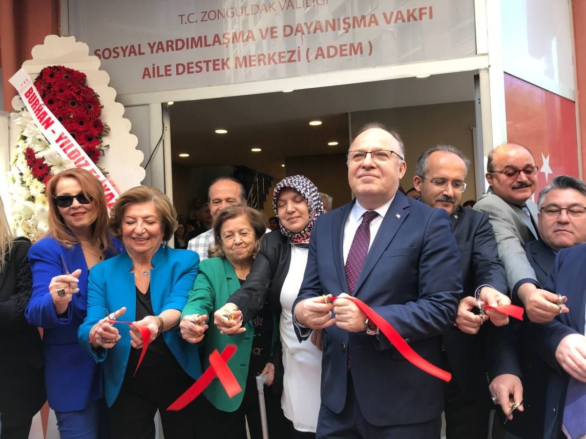  Zonguldak Aile Destek Merkezi törenle hizmete girdi