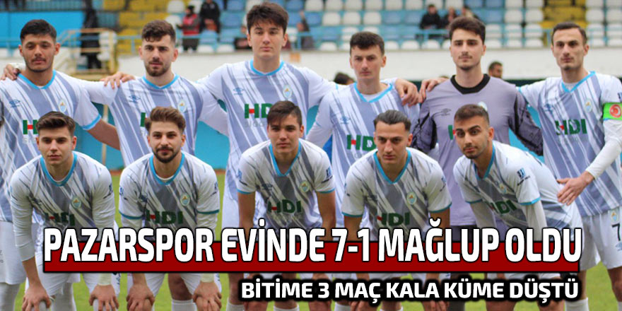 Pazarspor The End 1-7