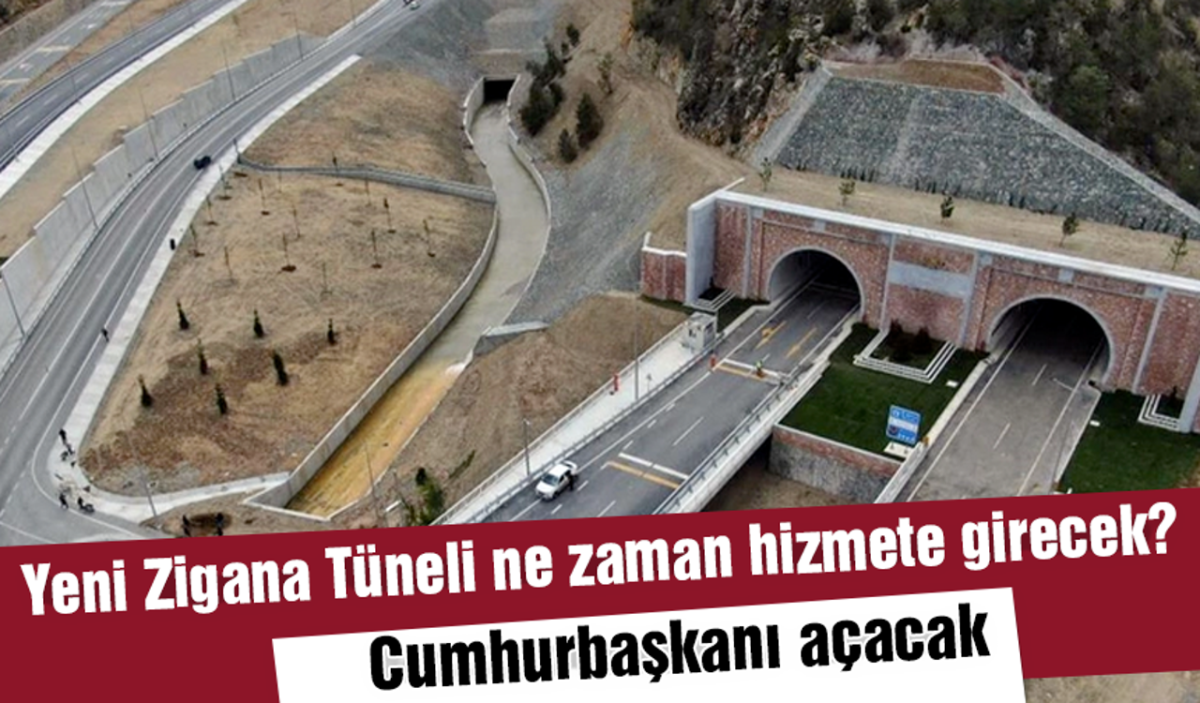 Trabzon-Gümüşhane  Yeni Zigana Tüneli ne zaman hizmete girecek? Cumhurbaşkanı açacak!