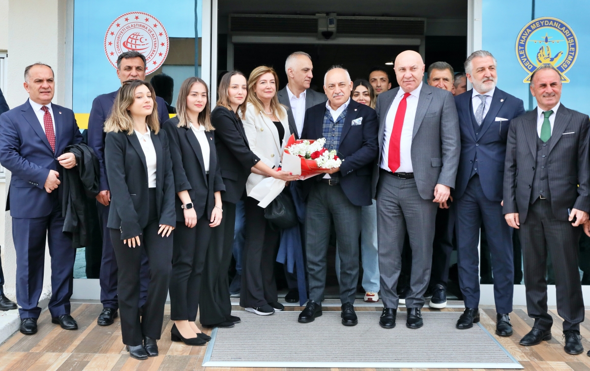 TFF Başkanı Mehmet Büyükekşi, şampiyonluk kutlaması için Samsun