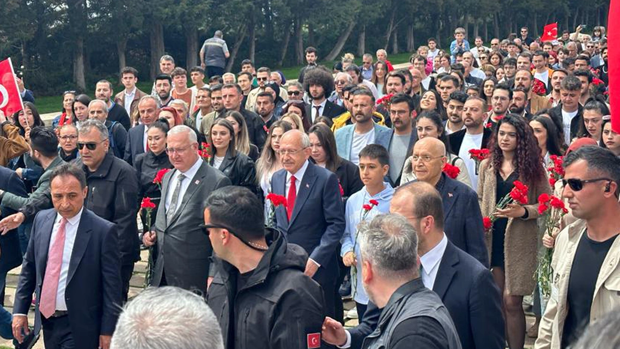 CHP Genel Başkanı ve Millet İttifakı’nın cumhurbaşkanı adayı Kemal Kılıçdaroğlu,Anıtkabir