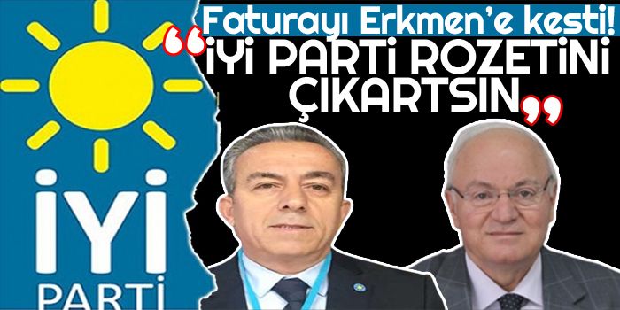İYİ Parti Zonguldak İl Başkanı Erdal Gülay Ekmen İYİ Parti Rozetini Çıkartsın”